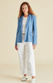 Payton Blazer - Chambray Blue