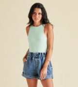 Nico Bodysuit - Birds Egg Mint - Xs
