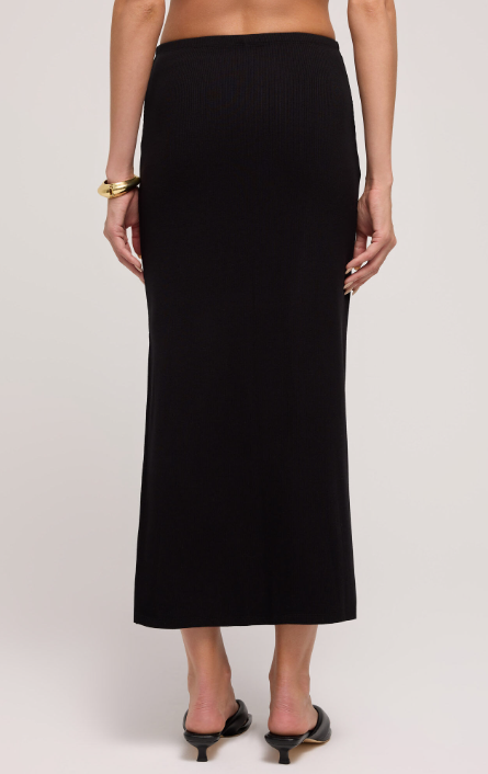 Jalen Midi Skirt- Black