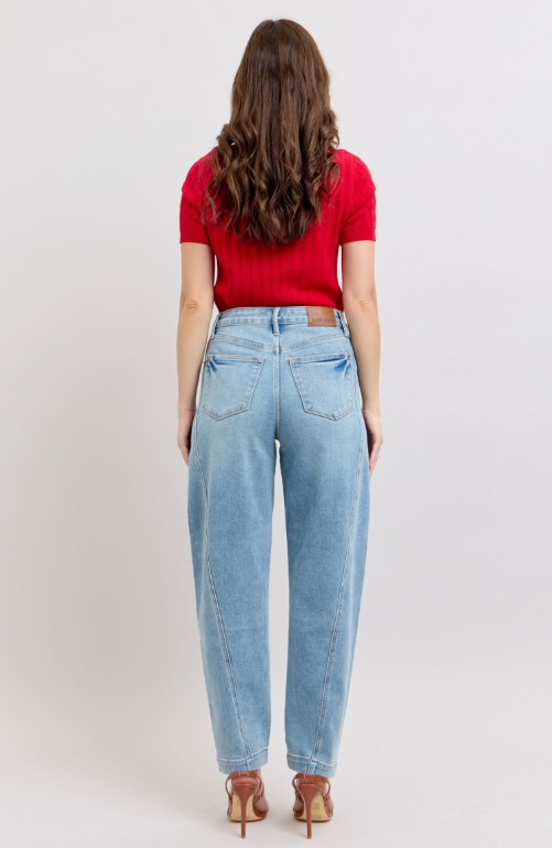Hw Side Panel Barrel Leg Jean