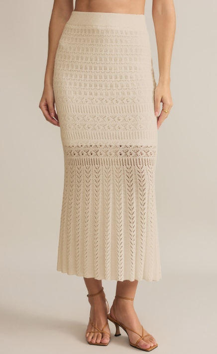 Soria Crochet Skirt - Sea Salt - Xs