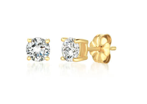 1ct Brilliant Stud Earrings in Gold