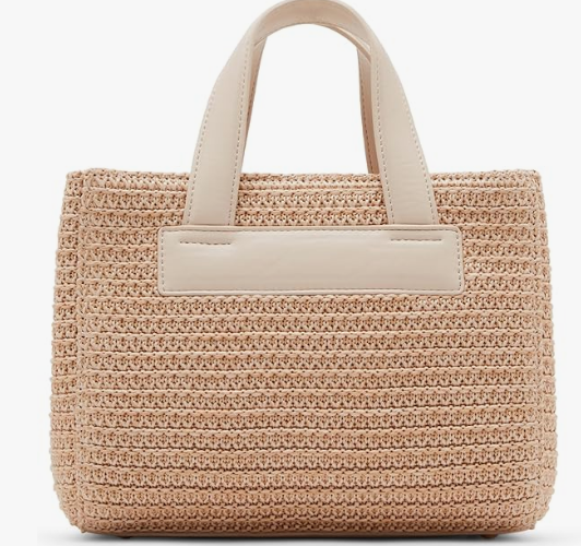 Flores Raffia Mini Tote