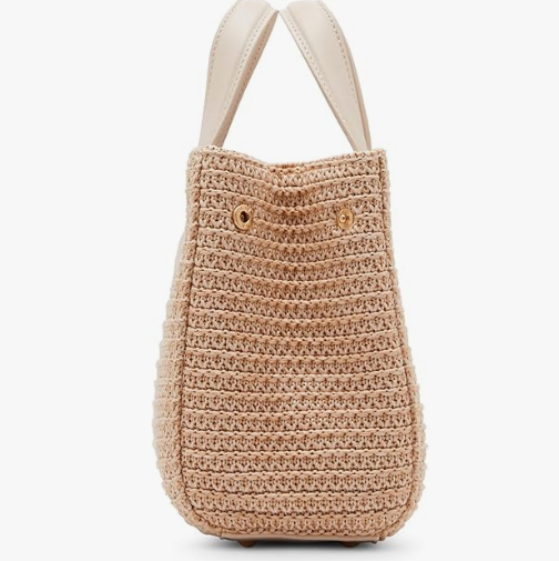 Flores Raffia Mini Tote