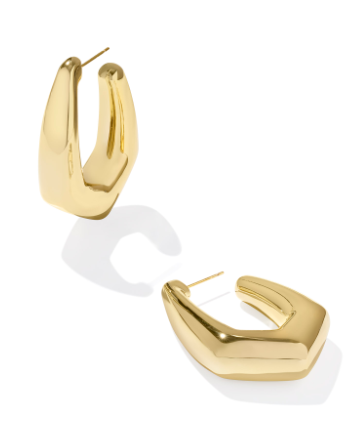 Kaia Hoop Ear Gold Polished Metal