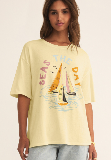 Seas Socal Tee - Mellow Yellow