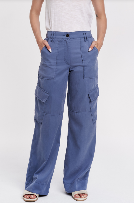 Cairo Cargo Pant- Stormy Blue