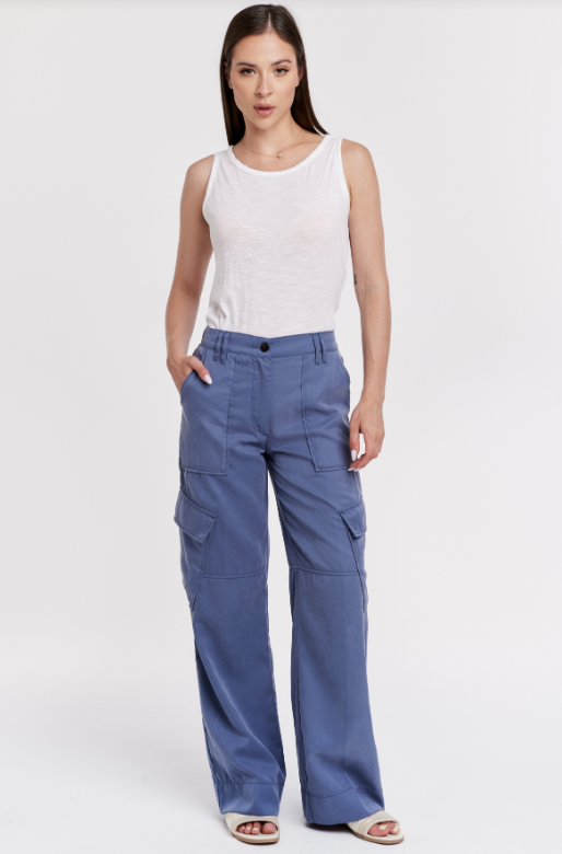 Cairo Cargo Pant- Stormy Blue