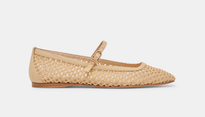 Reyes Ballet Flat - Natural Woven Raffia