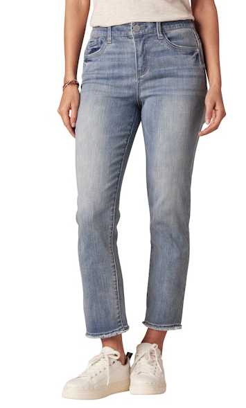 27/14" "Ab" Solution High Rise Slim Straight W/ Cascading Jean - 8