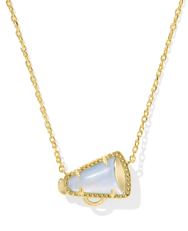 Cheer Short Pendant Necklace Gold Periwinkle Illusion