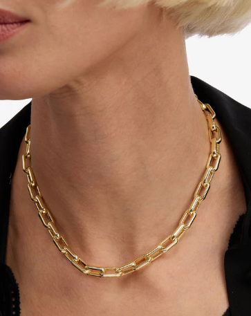 Lil' Frankie Chain Necklace 16' - GOLD