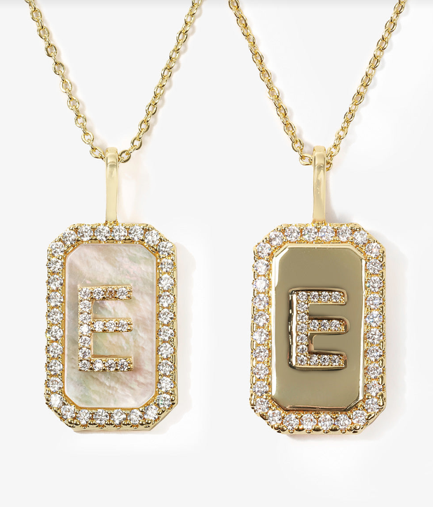 E Love Letters Double-Sided Necklace