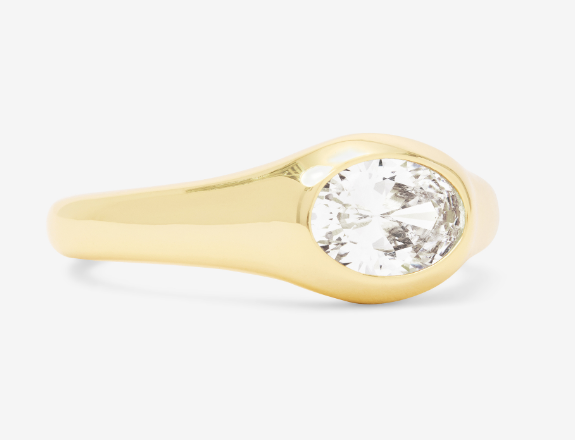 She's A Boss Signet Ring- GOLD - 6