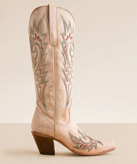 Ld Bone Emb Boot - 8.5