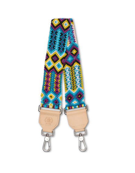 Blueberry Wide Woven Shoulder Strap