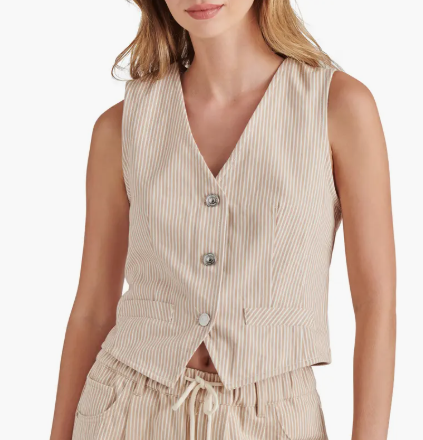 Selene Vest- Khaki - M