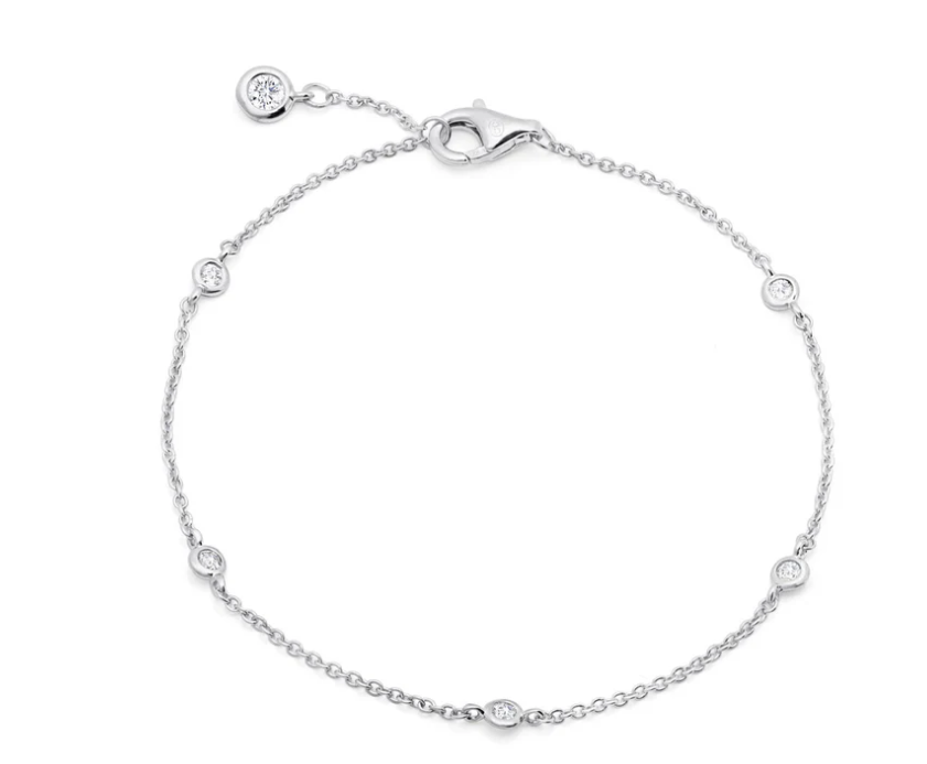 2mm Bezel Bracelet- Platinum