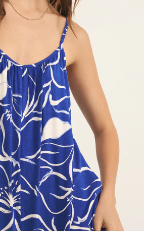 Cala Floral Flared Jumpsuit- Oceanside - Xs