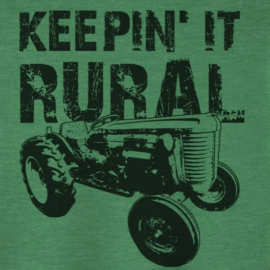 Keepin It Rural Tee - V Green - Lg