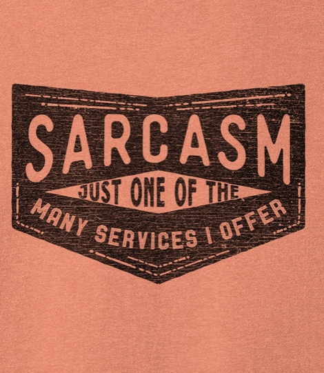 Sarcasam Services Tee - V. Sunset - Lg