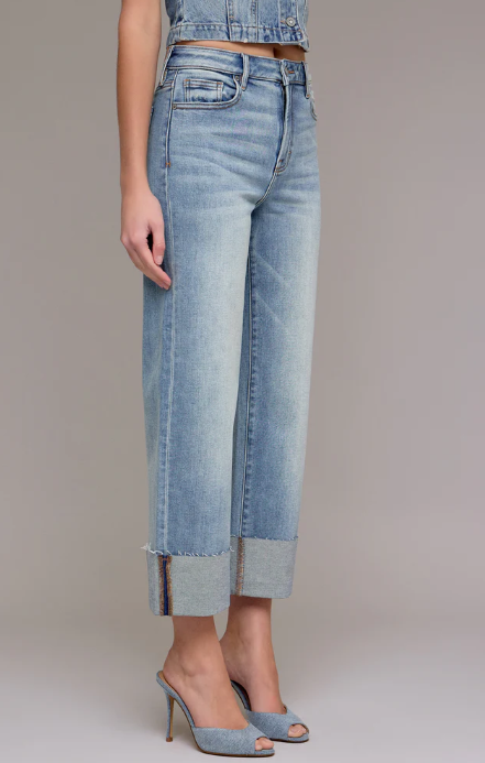 Ella Hr Wide Straight Pant- Vintage