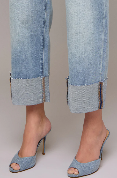 Ella Hr Wide Straight Pant- Vintage - 24