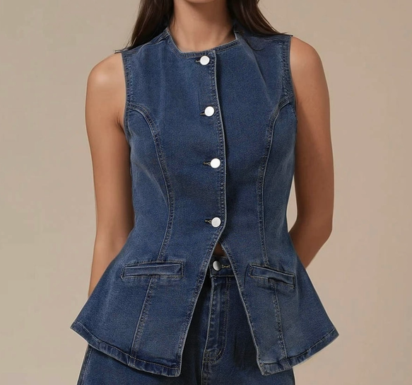 Bari Top- Denim - M