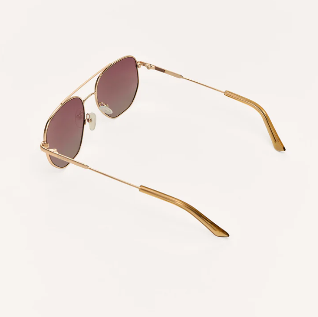 Highway Rose Gold Sunglasses- Gradient Polarized