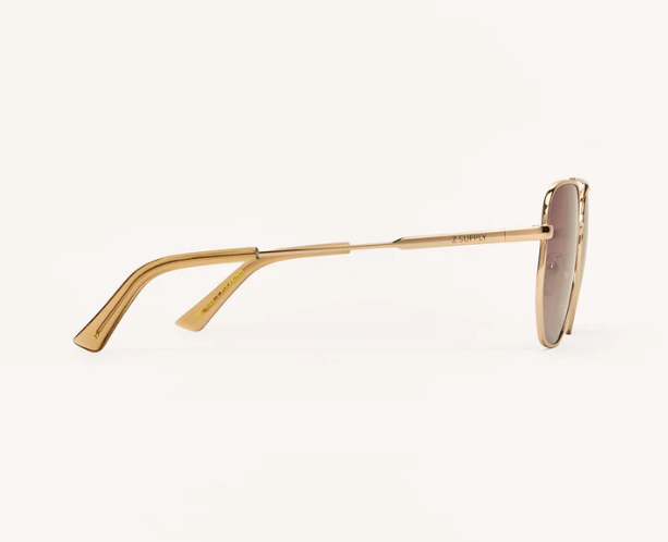 Highway Rose Gold Sunglasses- Gradient Polarized