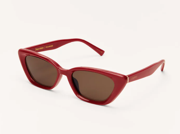 Staycation Merlot Sunglasses- Brown Polarized