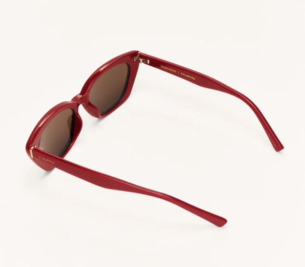 Staycation Merlot Sunglasses- Brown Polarized