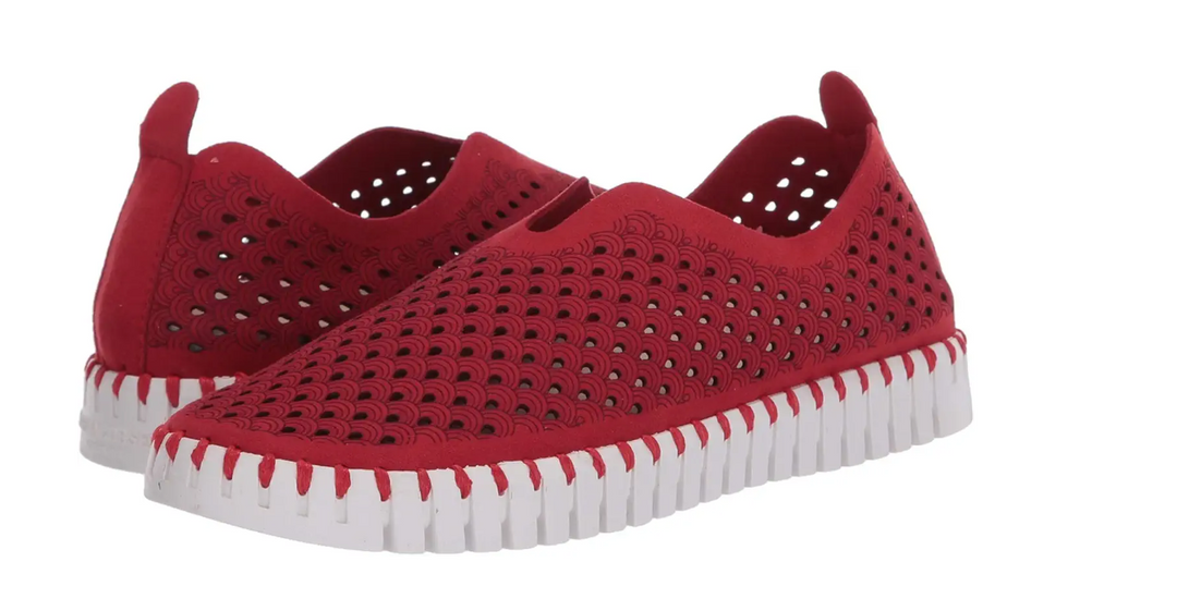 Tulip Flats Slip On - D. Red - 40 (9)