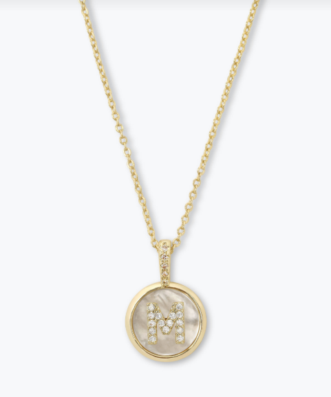 M Baby Love Letters Medallion Necklace