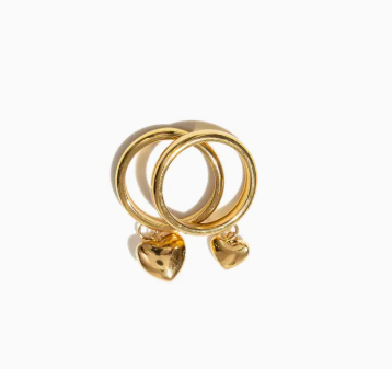 Puffy Heart Ring Double