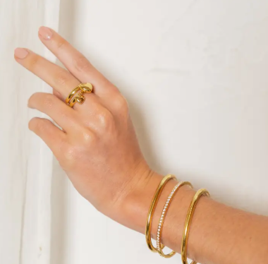 Puffy Heart Ring Double
