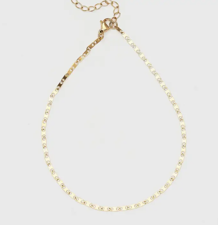 Waterproof Dainty Gold Anklet