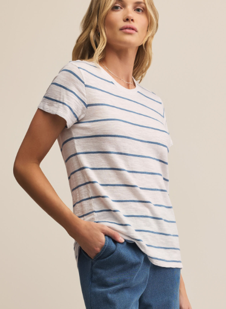 Foundation Stripe Tee - Boathouse - Sm