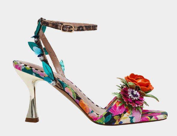 Karra Heel- Multi Floral