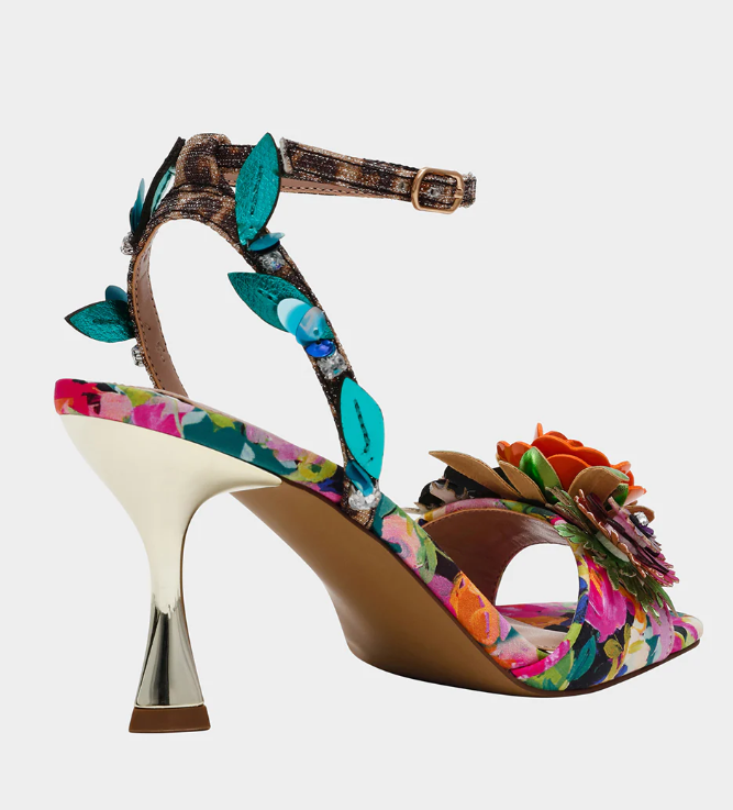 Karra Heel- Multi Floral