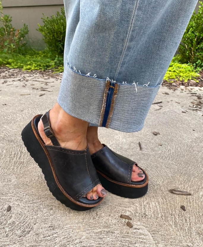 Library Platform Sandal - Black - 7
