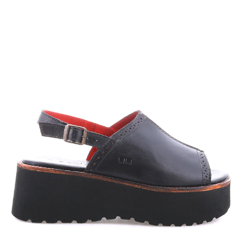 Library Platform Sandal - Black