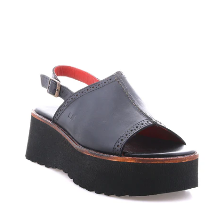 Library Platform Sandal - Black