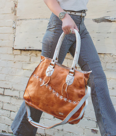 Bruna Purse - Tan Rustic Nectar Lux