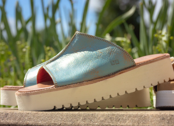 Fairlee Platform Sandal - B. Blue Lux - 6