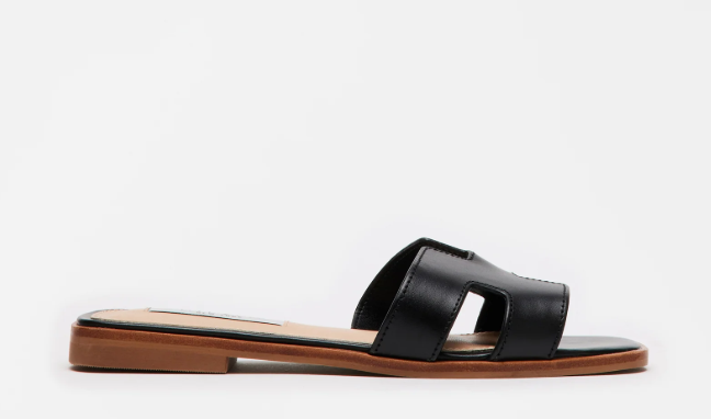 Hadyn Sandal - Black Leather - 6