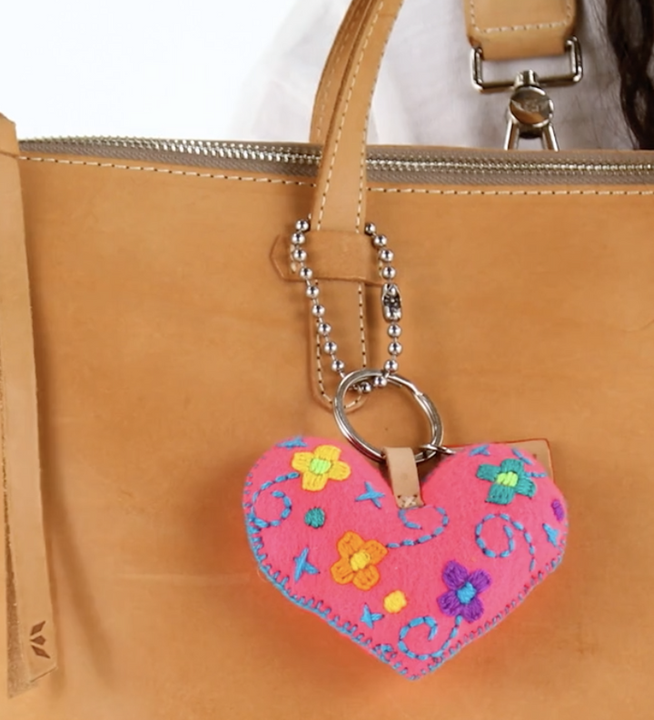 Pink Corazon Grande Charm