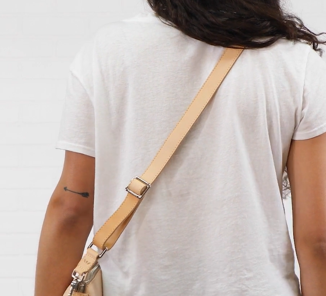 Diego Slim Leather Crossbody Strap