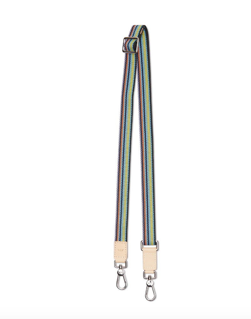 Black Slim Webbing Crossbody Strap
