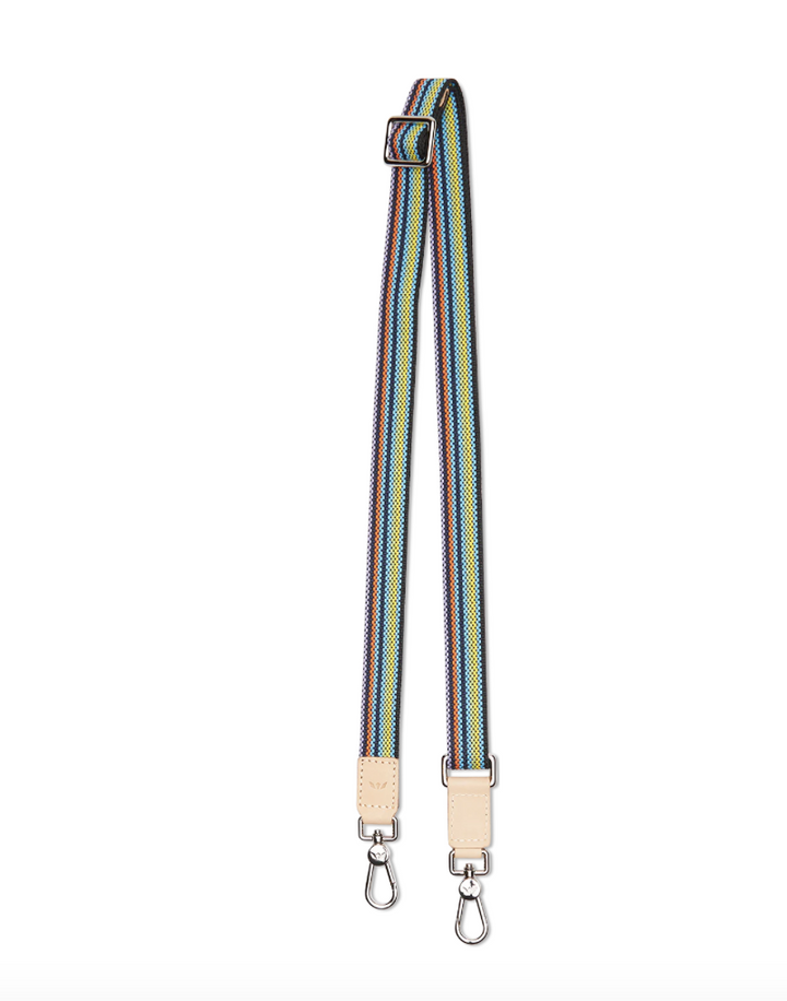 Black Slim Webbing Crossbody Strap